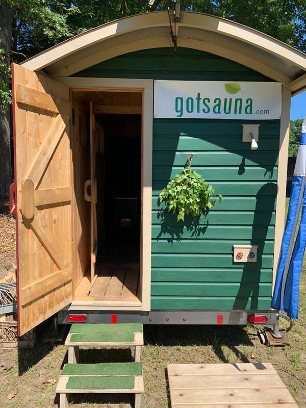Portable sauna.